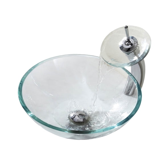 Esatto Econokit Vetro Lavabo, monomando y desagües
