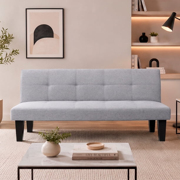 Sofá Cama Lucía Gris Reclinable LOOMBER