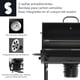 thumbnail image 4 of Parrilla Asador De Carbón Tipo Barril Con Ruedas Acero Inox, 4 of 6