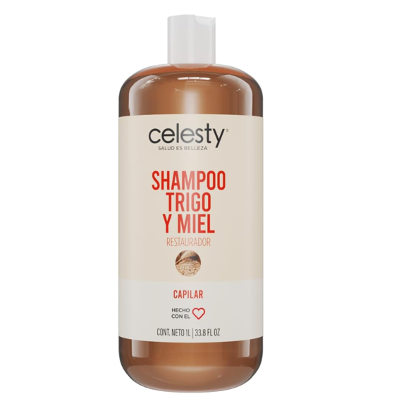 Shampoo De Trigo y Miel Celesty 1Lt