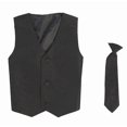thumbnail image 1 of Conjunto de chaleco y corbata de clip LITO para bebé niño negro 2T/3T, 1 of 2