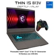 thumbnail image 2 of Laptop Gaming MSI THIN 15 B13VE NVIDIA GeForce RTX 4050 Intel Core i7-13620H 16GB RAM 512GB SSD, 2 of 5