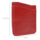 thumbnail image 5 of Tarjetero Vertical Unisex Piel Genuina Pull Up Compacto rojo, 5 of 6