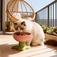 thumbnail image 1 of Cats Food Bowl Large Capacity Pet Food Bowl Cute Drinking Bowl For Cats To Protects The Neck, 1 of 6
