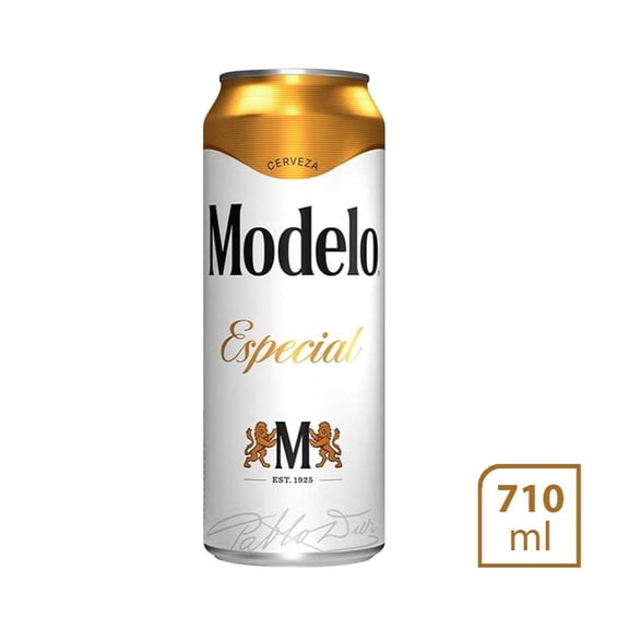 Cerveza Modelo Especial American Pilsner oscura 710 ml