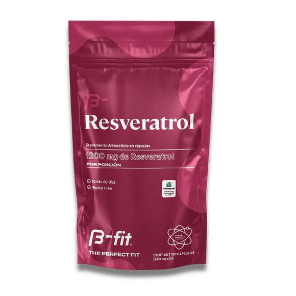 Resveratrol 1200mg - 120 cápsulas | B-fit