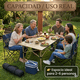 thumbnail image 3 of 4 Sillas Plegables De Camping Y Playa de Exterior Mesa 120cm rojo, 3 of 10