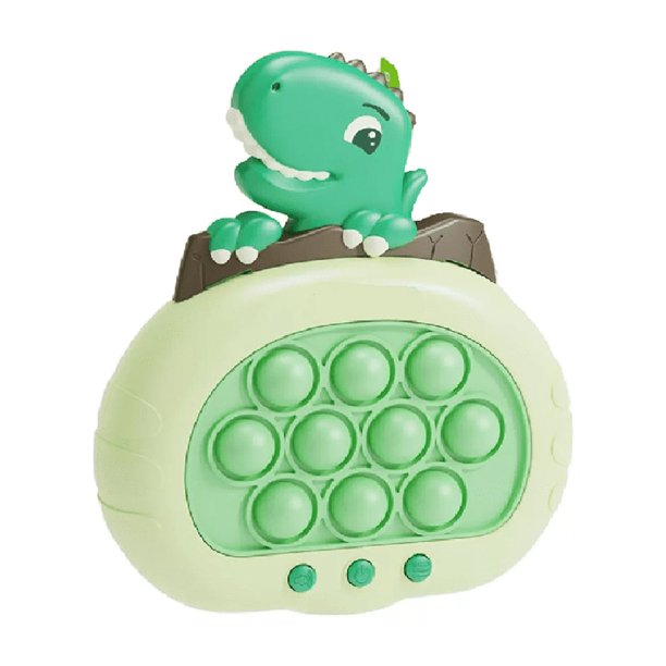 Juego Pop It Electrónico Antiestrés Quickpush Fidget Dinosaurio VERDE