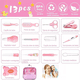 thumbnail image 2 of Kit De Higiene Cuidado del Bebé 13 pcs Termómetro Salud Manicure, Rosa, 2 of 5
