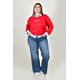 thumbnail image 1 of Sudadera combinada con bordado Roman Fashion /Tallas Extras, 5131 (Rojo) rojo 40, 1 of 7