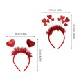 thumbnail image 2 of unbranded 4Ud Diadema Con Lentejuelas Rojas Para Atuendos De San Valentín Y, 2 of 8
