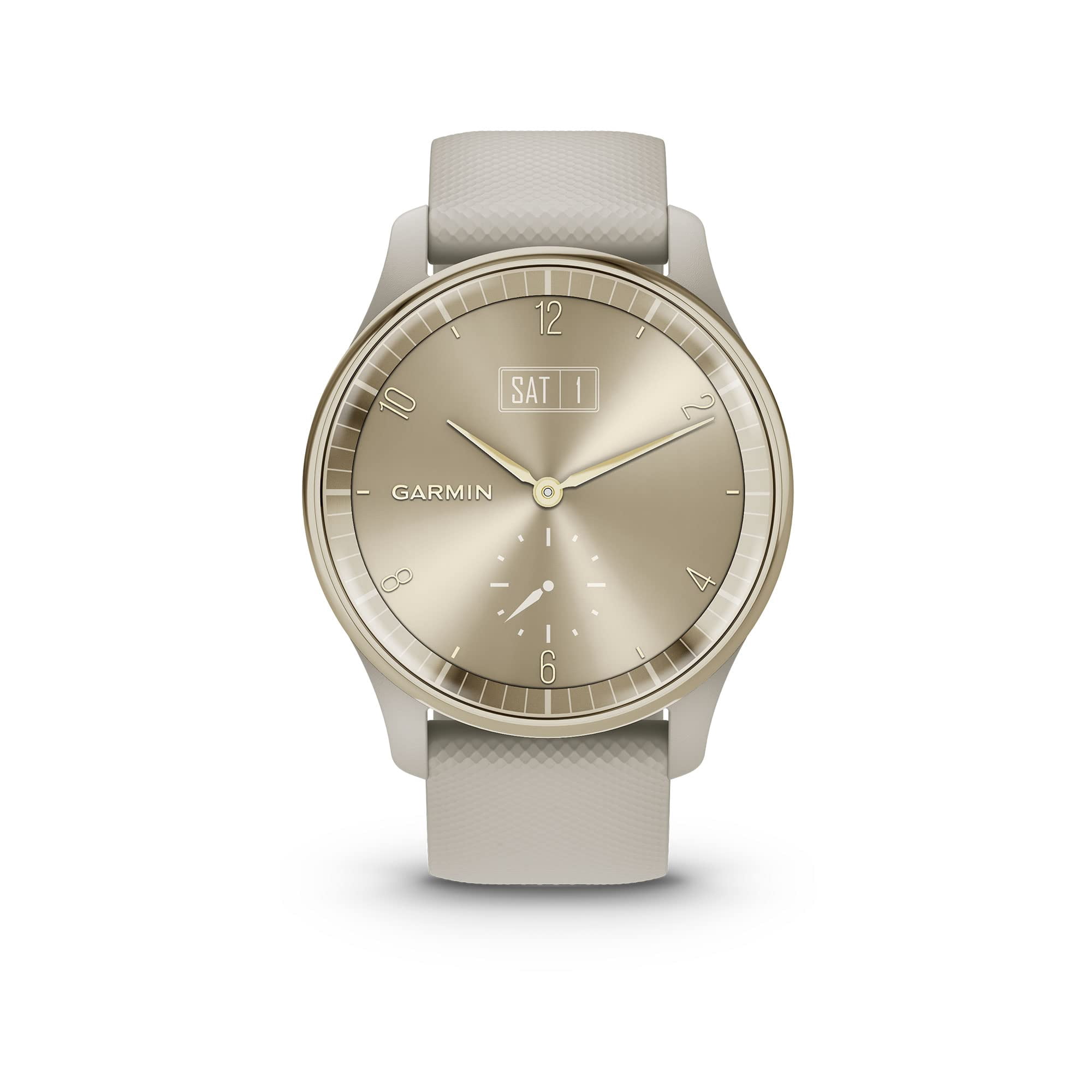 Reloj inteligente Garmin vívomove Trend Cream Gold de acero inoxidable
