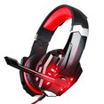 thumbnail image 1 of BlueFire Stereo Gaming Headset para PS4, PS5, PC, Xbox One, cancelación de ruido sobre auriculares sobre la oreja con micrófono, luz LED, sonido envolvente de graves, orejeras de memoria blanda para c, 1 of 3