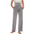 thumbnail image 1 of ShomPort Women's Maternity Pants Solid Color High Waist Straight Leg Maternity Sweatpants Fall Maternity Lounge Pants, 1 of 6
