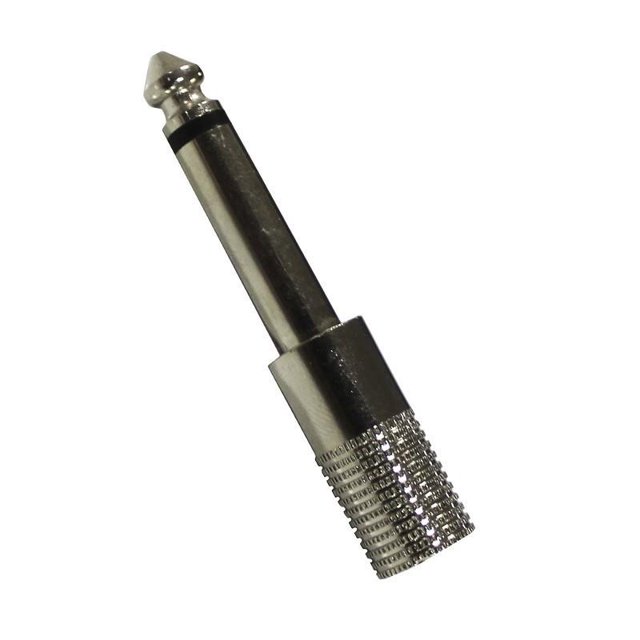 ADAPTADOR JACK 3.5 MONO A PLUG 6.3 MONO METALICO