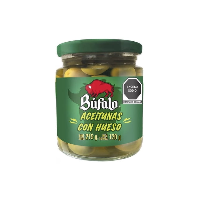 Aceitunas Búfalo con hueso 215 g