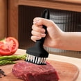 thumbnail image 1 of Aguja de Carne de Acero Inoxidable, Clavo para Cerdo, Carne de Res, Herramienta para Pinchar Filetes, Tendones Rotos, Carne Tierna, Carne Asada, Aguja para Pinchar Filetes de Res, 1 of 3