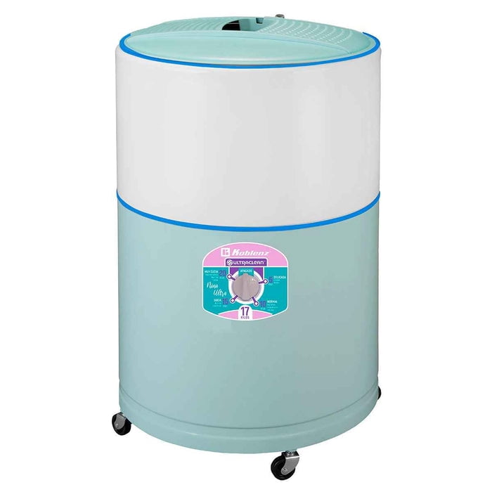 Koblenz Lavadora Redonda de 17 KG Nina Ultra de Polea, 4 Programas de Lavado, LRK-17A, Azul