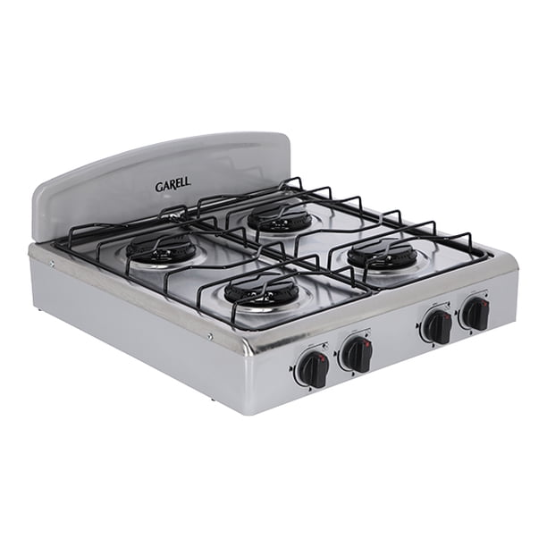 Estufa Parrilla de Gas Garell PM4Q-IG 4 quemadores Gris de Acero Inoxidable