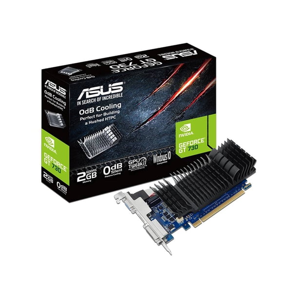 Tarjeta de Video NVIDIA GeForce GT 730 ASUS BRK 2GB GDDR5 1xHDMI GT730-SL-2GD5-BRK