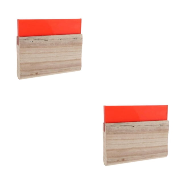 Speravity Raspador de serigrafía con mango de madera, raspador de tinta, tablero para rascar, rojo, 15cm Type1 NO1