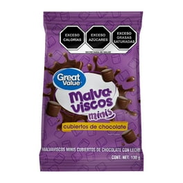 Malvaviscos Minis Great Value cubiertos de chocolate con leche 130 g