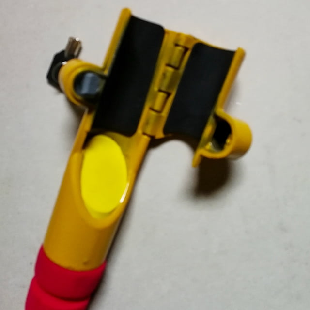 WRITWAA Dispositivo Antirrobo Para Volante De Vehículo Cierre Y Fácil De Usar Amarillo