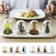 thumbnail image 1 of Tarros de condimento para pretzels - organizador de especias de plástico de 4 piezas con tapa, gran capacidad para almacenamiento en la cocina de especias y condimentos, 1 of 6