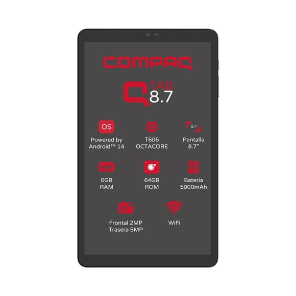 Tablet Compaq QTAB Mali G57 6 RAM 64 GB Gris