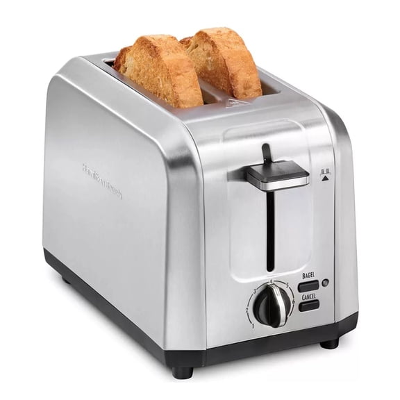 Tostador Hamilton Beach 2 Rebanadas Acero Inoxidable | Tostadora Función Bagel 7 Tonos Apagado Automático