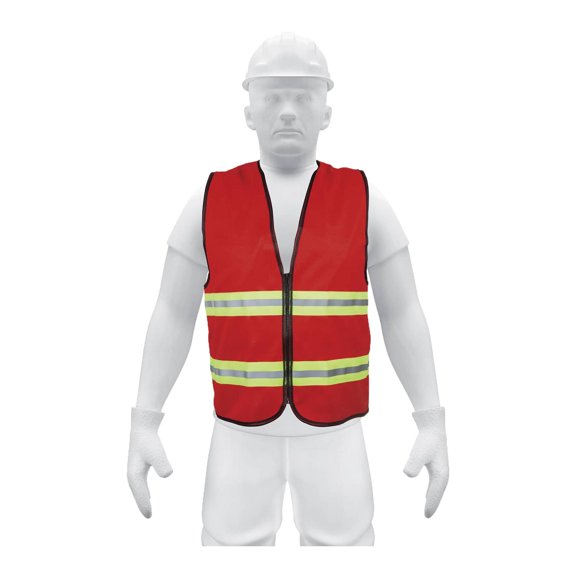 Chaleco De Seguridad Con Cierre Rojo