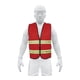 thumbnail image 1 of Chaleco De Seguridad Con Cierre Rojo, 1 of 2