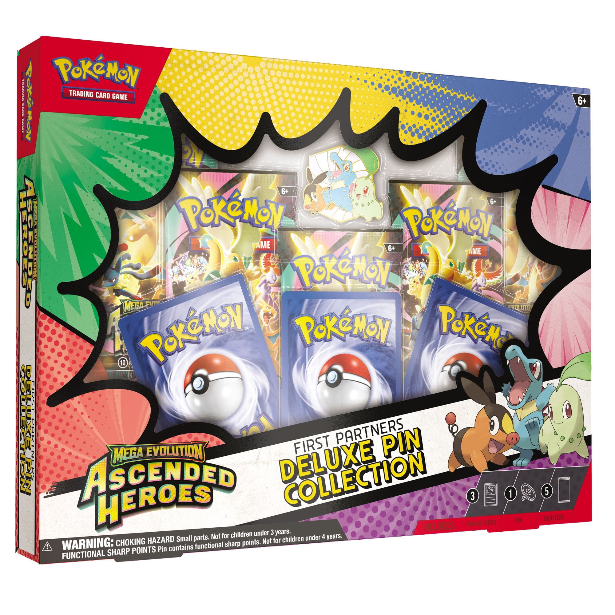 Cartas Coleccionables Pokemon TCG Mega Evolution Ascended Heroes First Partners Deluxe Pin Collection en Ingles