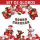 thumbnail image 1 of Set de Globos Navideños Santa Muñeco de Nieve y Reno 67 Piezas, 1 of 5