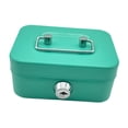 thumbnail image 3 of Caja de dinero con cerradura, caja de seguridad con llave, caja de tesoro para niñas y niños Verde, 3 of 9