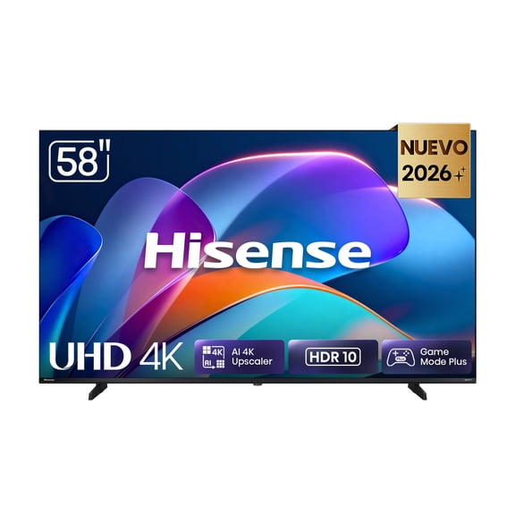 TV Pantalla Hisense de 58 pulgadas 4K UHD 58A60SR con sistema operativo ROKU