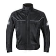 thumbnail image 2 of Chaqueta de moto de verano Chaqueta de motociclista Malla transpirable Protección de carrera Negro 3XL, 2 of 9