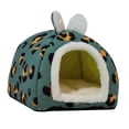 thumbnail image 3 of Cama para gatos Cama para gatos Autocalentable Interior Dormir Dormir Acogedor Perrera Nido para gatos Semi Azul, 3 of 9