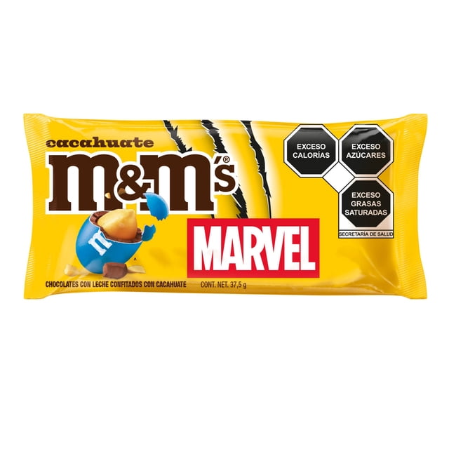 Chocolates con leche M&M's confitados con cacahuate 37.5 g