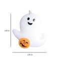 thumbnail image 3 of Xihbxyly Luces Led de Halloween, Diseño de Fantasma Blanco, Funciona con Pilas, Bajo Voltaje Seguro, 3 M de Largo, Decoración para Interiores y Exteriores, Decoración para Fiestas, Patios y Porches,, 3 of 7