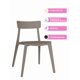 thumbnail image 5 of OFFIHO Silla Kipali Capuccino para exterior resistente a rayos UV de polipropileno, 5 of 7