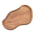 thumbnail image 3 of Bandeja de madera de acacia para servir comida de cocina, tabla de quesos, decoración del hogar, fiesta, estilo rústico. Estilo a, 3 of 9
