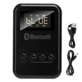 thumbnail image 1 of 2 en 1 Bluetooth 5.0 Transmisor Receptor Adaptador de audio inalámbrico Pantalla digital FM para coche, 1 of 8