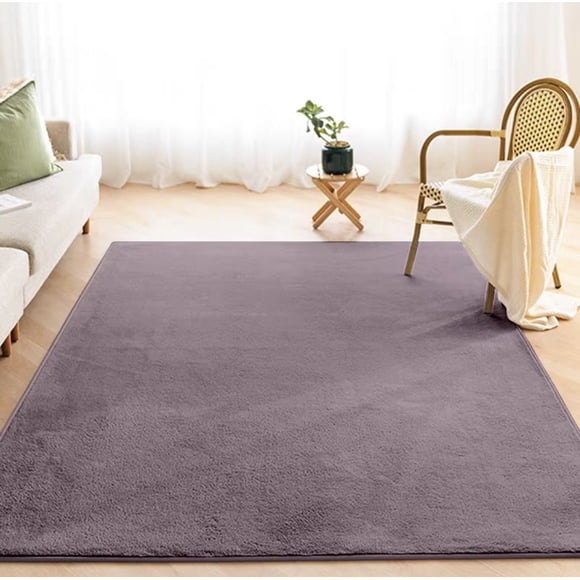 Amzcrzy Funda Nórdica, Sábana, Funda De Almohada De Satén, Alfombra Europea De Color Sólido, Tapete Para Mesa De Centro De Sala De Estar, Alfombra De Noche Completamente Cubierta, Alfombra Gruesa Lav