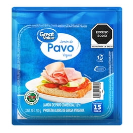 Jamón de pavo Great Value tipo virginia 250 g