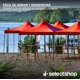thumbnail image 5 of Carpa Toldo Plegable Reforzado 3x3 Lona Acero Inoxidable Impermeable Color Gris, 5 of 8