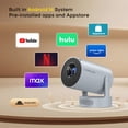 thumbnail image 3 of Magcubic Mini Proyector 8K Compatible con WiFi 6 y BT 5.4, Altavoz con Base de Sonido de 5W, Proyector Portátil Automático con Teclado Vertical Giratorio 180° para Hogar Recámara Películas para, 3 of 11