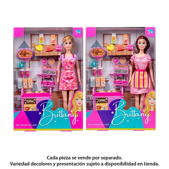 Muñeca Brittany de Plástico con Accesorios Multicolor Varios modelos 1 pieza