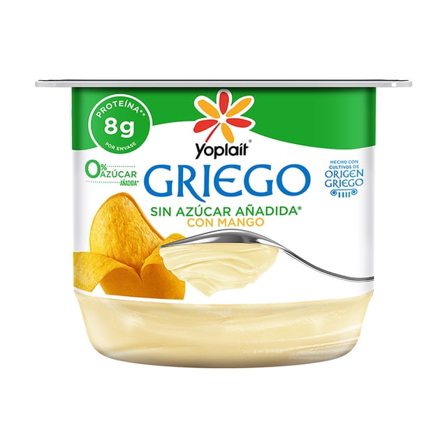 Yoghurt Yoplait Griego mango sin azúcar bajo en grasa 145 g