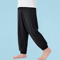 thumbnail image 2 of Odeerbi 2-12 Años Niños Niñas Hielo Silk Sweatpants Entrenamiento de Verano Atlético Deportes Jogger Pantalones Ropa Exterior de Color Sólido Joggers Casuales, 2 of 5